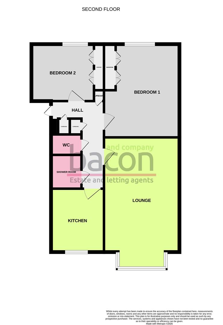 Floor Plan | Flat - Purpose Built | Wallace Avenue, Worthing | For Sale